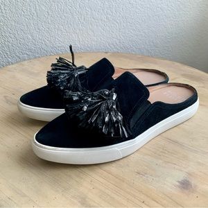 Donald Pliner, Pauley, Women’s Suede, Tassel, Slip On Sneaker, Mules Size 8 1/2